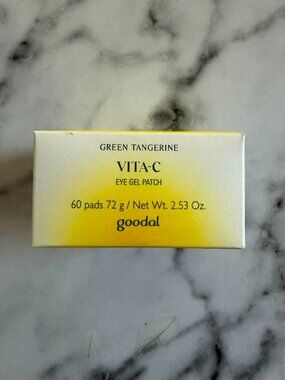 Goodal Green Tangerine Vita-C Eye Gel Patch — 60 Pads, New, K-Beauty Vitamin C U